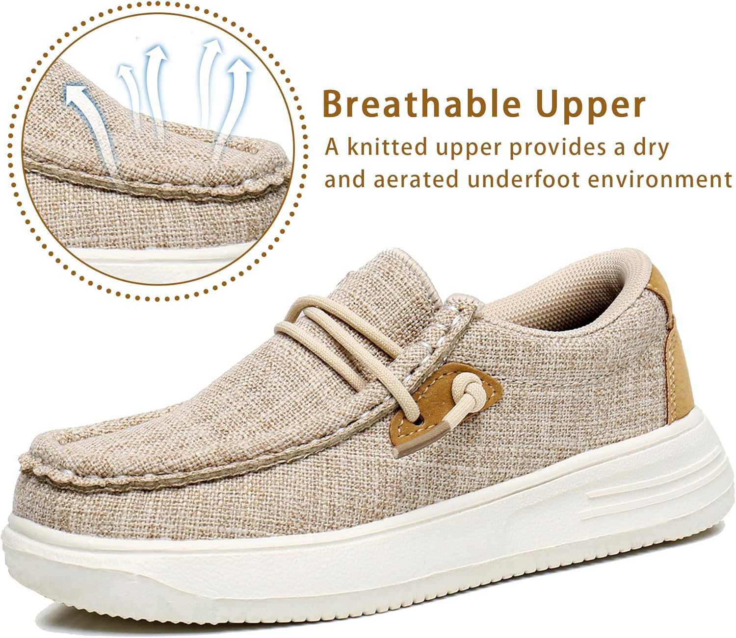 Apakowa Kids Boys Girls Loafers Slip-On Lightweight Comfortable Shoes (Toddler/Little Kid/Big Kid) - Image 3