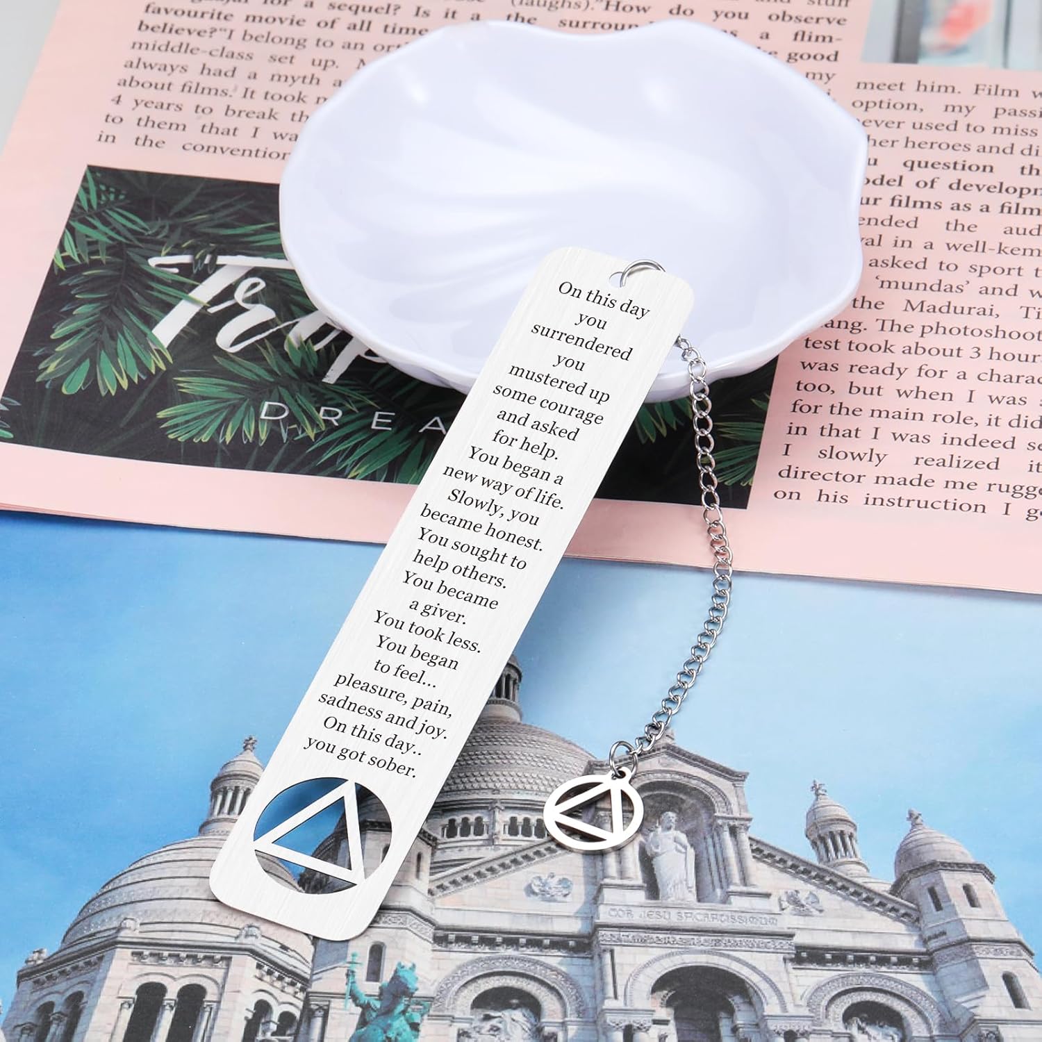 Serenity Prayer Gifts Sobriety Gifts for Women Men Stocking Stuffers for Teens Girls 16-18 Proud of You Bookmark Sober Gifts for Him Her Cancer Gifts Recovery Gifts AA Warrior Gifts Book Lover Gift - Image 3