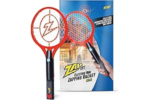 Mini Electric Bug Zapping Racket - Rechargeable 4000 Volt ZAP IT! Bug Zapper