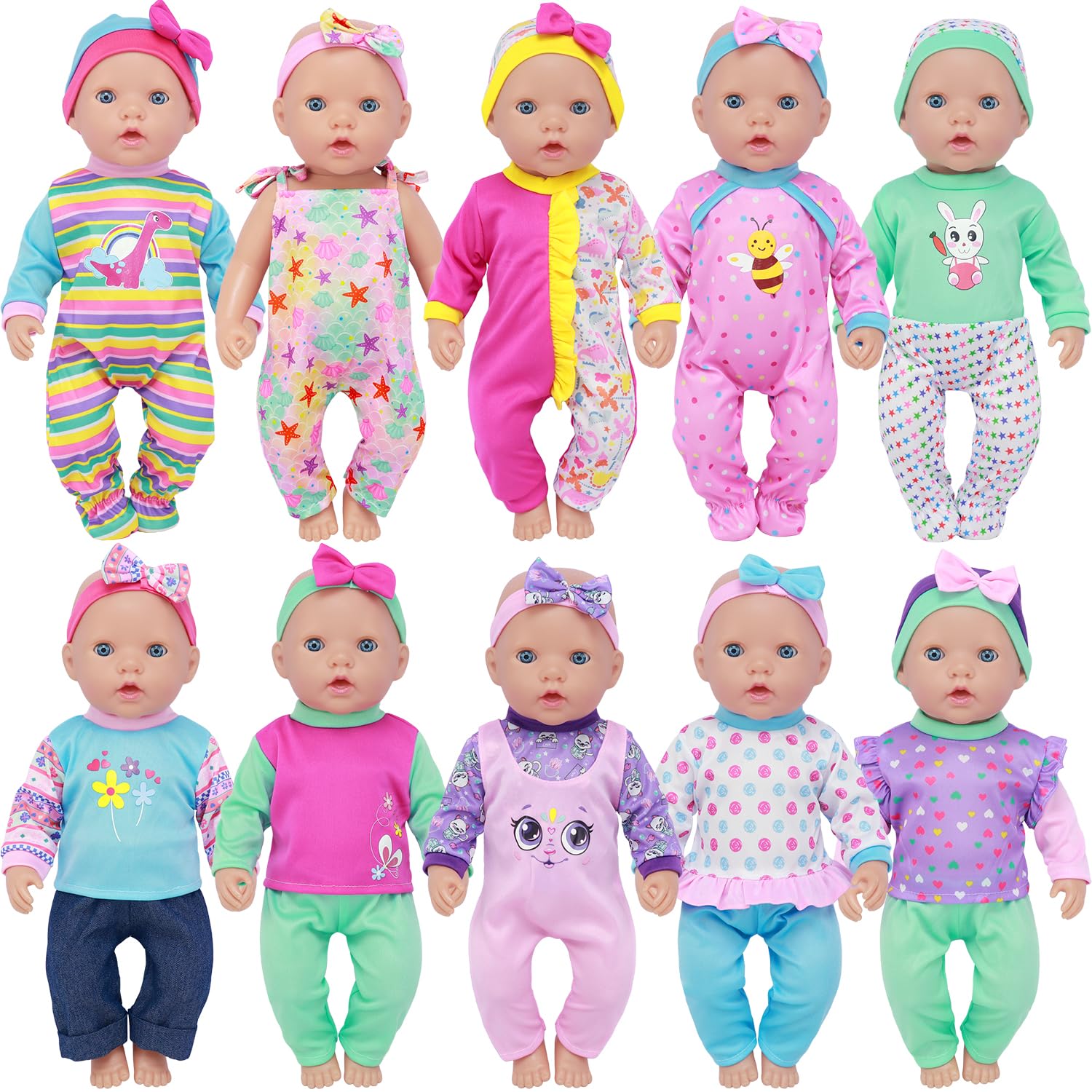 ZITA ELEMENT Baby Doll Clothes for 14-18 Inch Dolls
