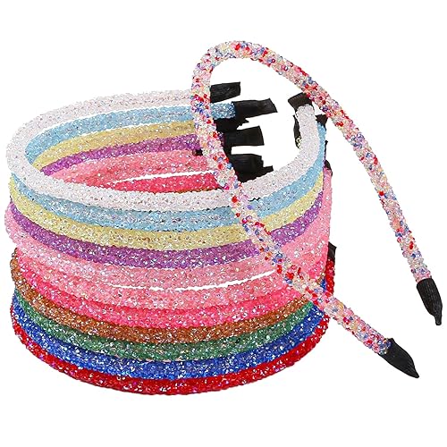 XIMA Crystal Glitter Headbands for Women and Girls, Multi-Color Fashion