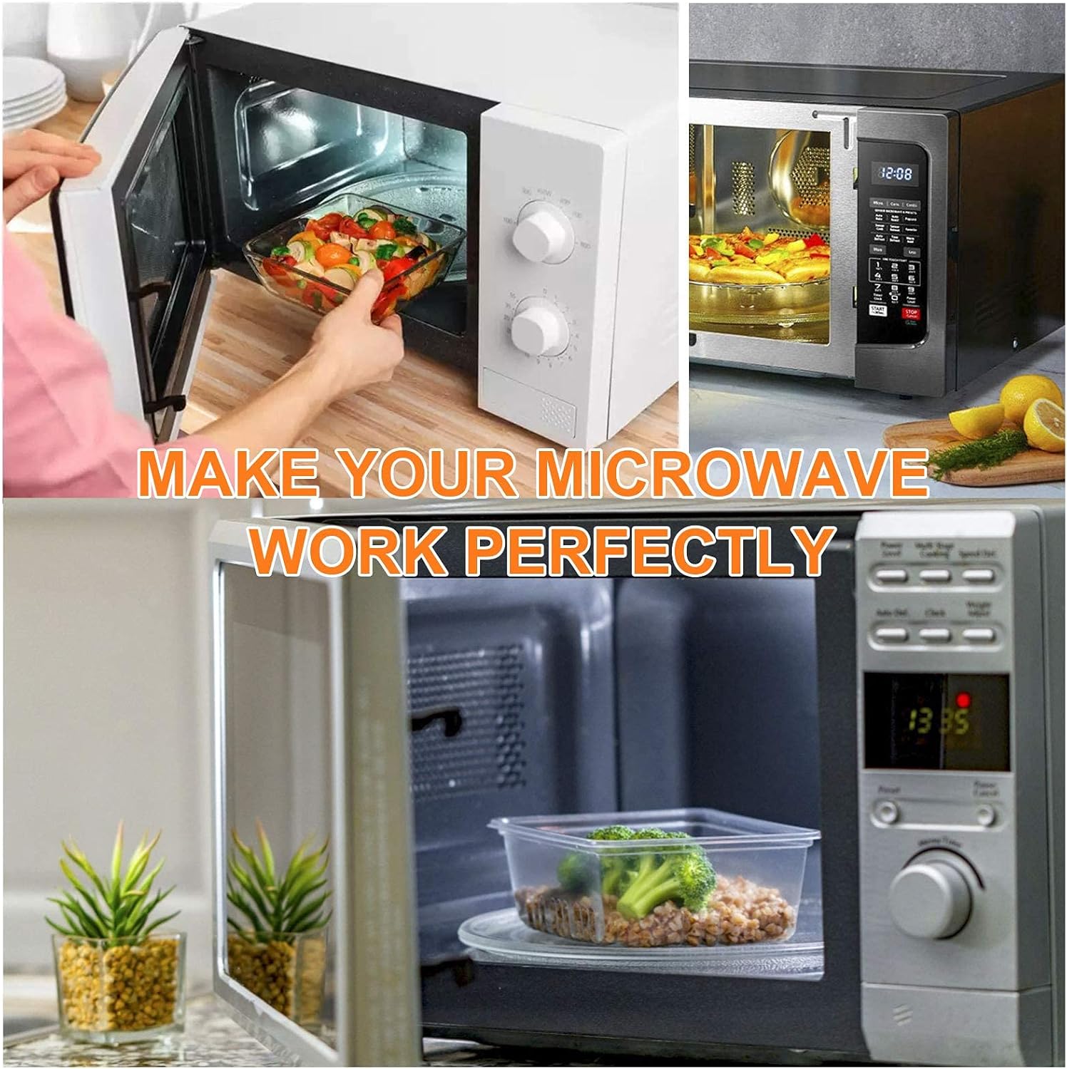 Small 9.6'' / 24.5cm Microwave Glass Plate Replacement for Small Microwave Glass Turntable Plate: Home Improvement