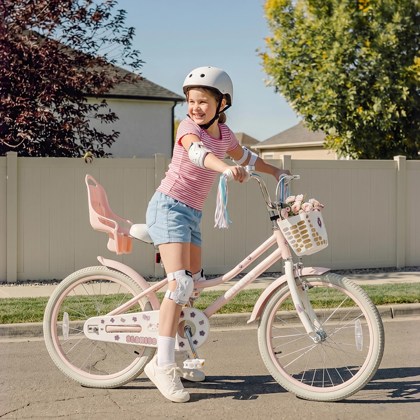 Olakids Kids Bike 16 Inch Girls Bicycle with Doll Seat