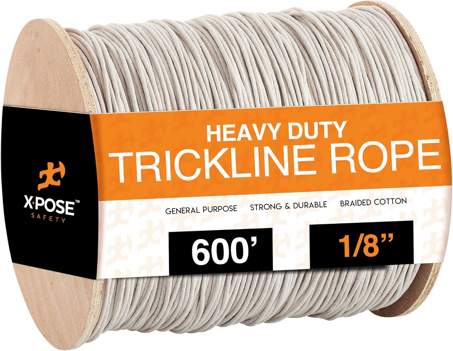 Amazon.com: White Unglazed Trickline Rope - 600 ft x 1/8 inch ...