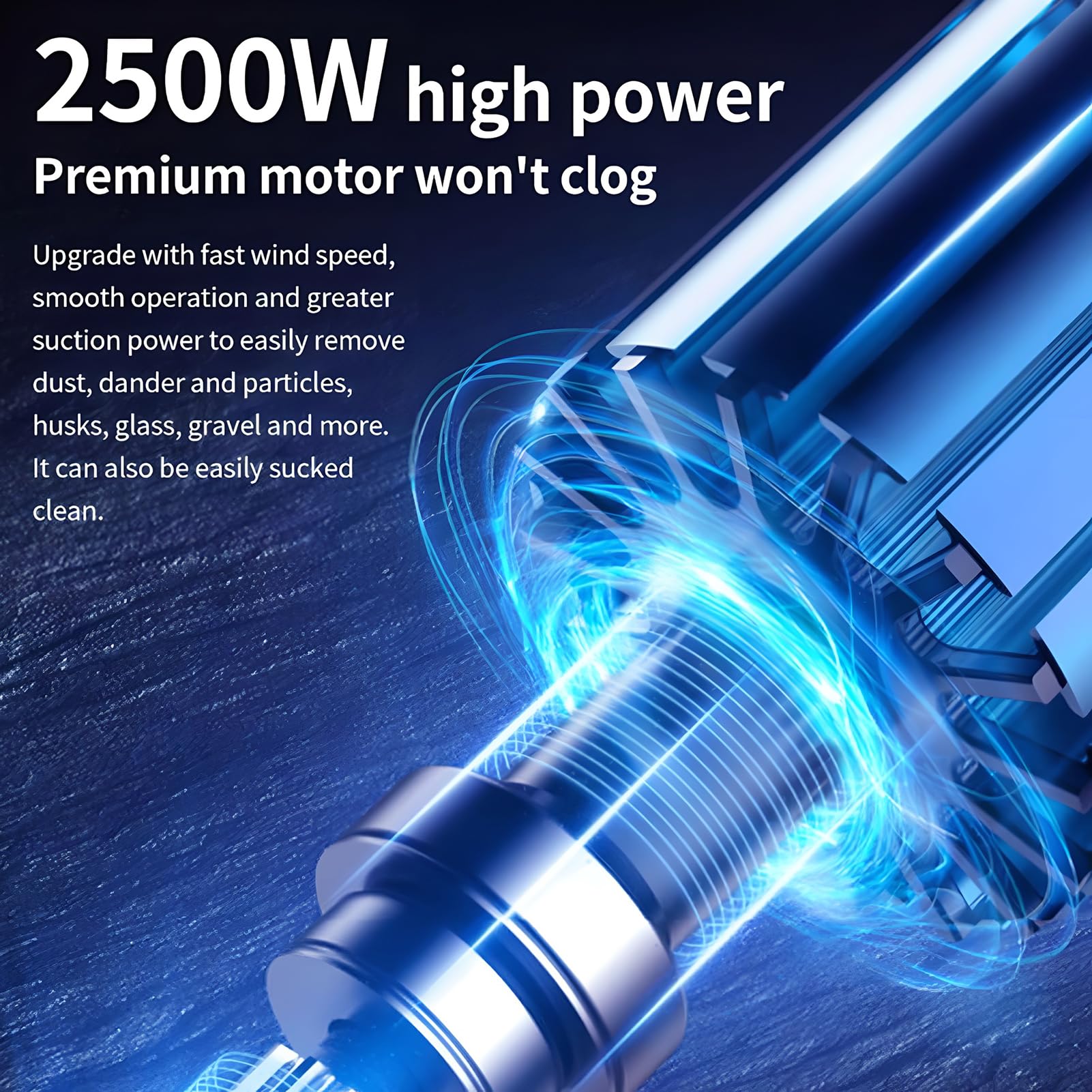 Wielofunkcyjny odkurzacz dla zwierząt domowych, 2500 W, z filtracją HEPA, bezworkowy zbiornik na kurz 1,5 l, lekki i kompaktowy, do dywanów, twardego drewna, schodów