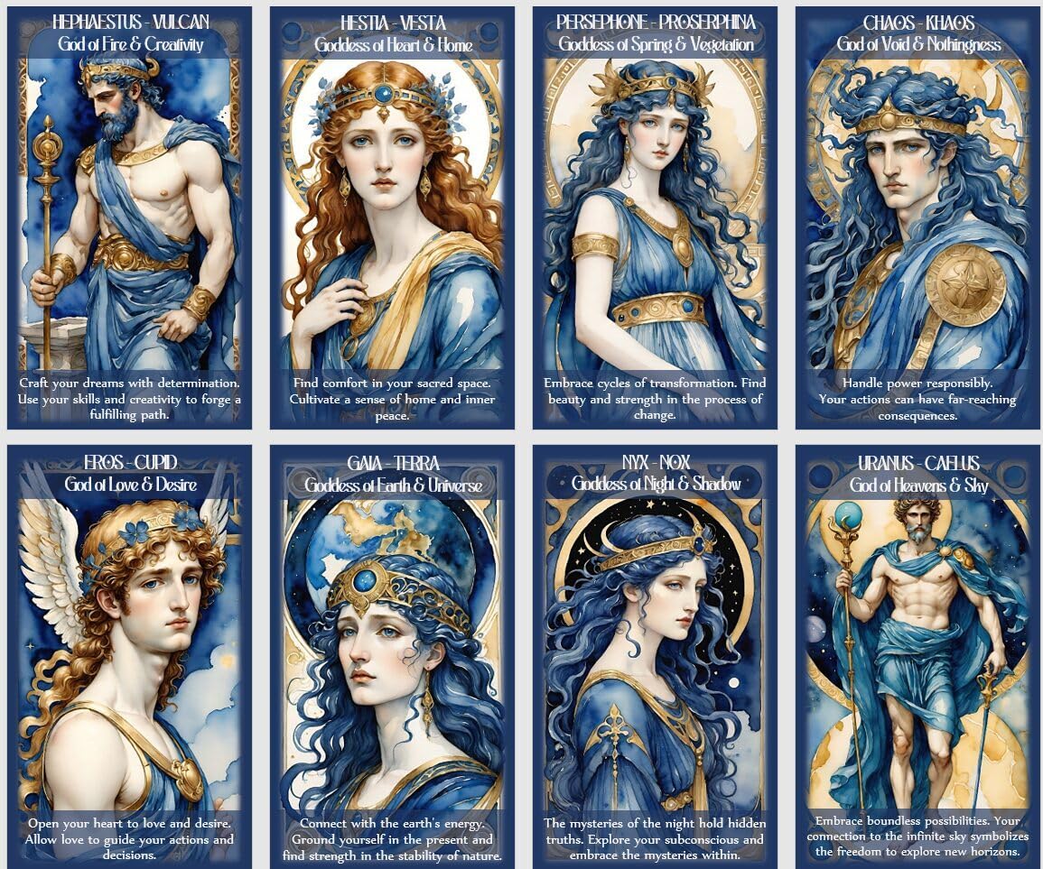 Oracle della mitologia greco-romana - Mazzo da 80 carte di antichi dei, dee e saggezza archetipica