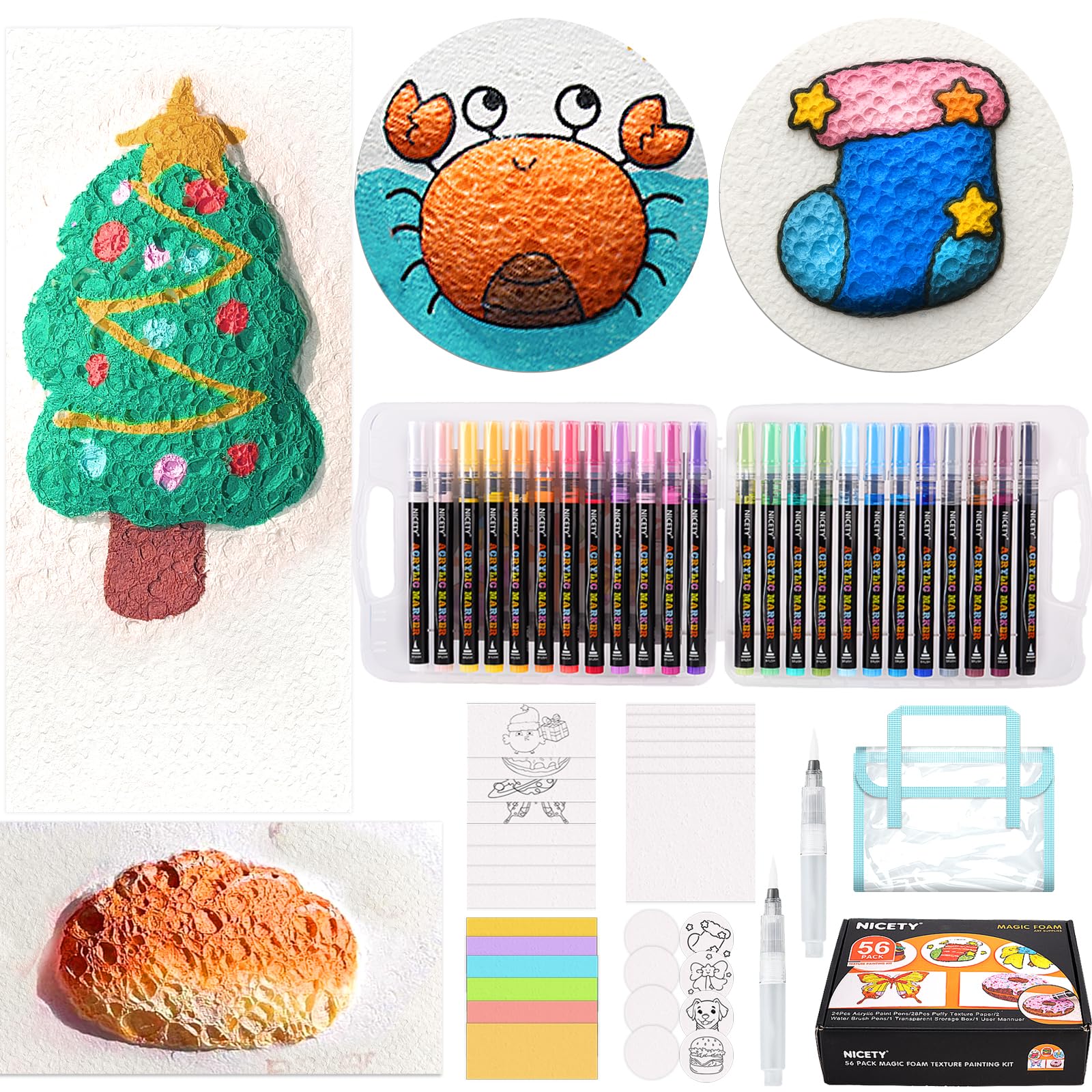 44% Off NICETY 56-Pack 3D Magic Foam Paint Kit