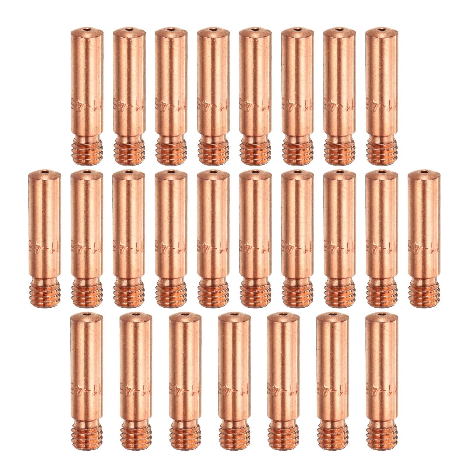 HARFINGTON 25pcs MIG Welding Gun Contact Tip 0.047" Copper MIG Welder Contact Tips Welding Gun Replacement Accessories for M-Series H-Series MIG