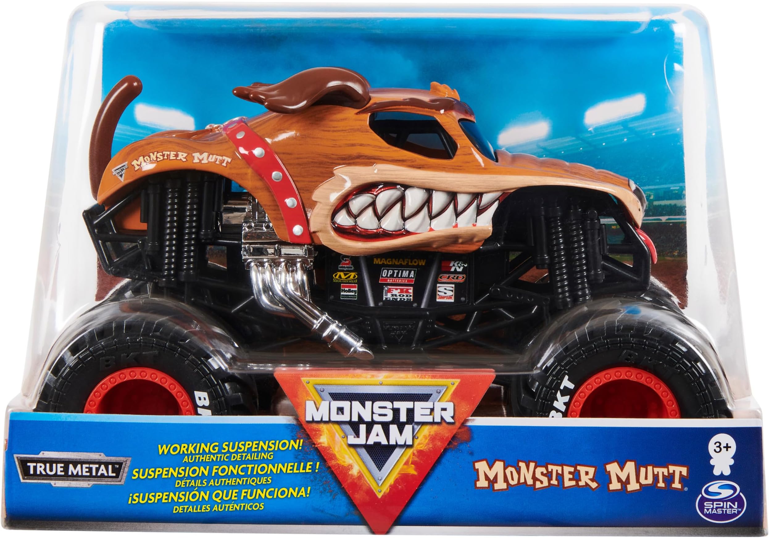 Official Monster Mutt Monster Truck, Die-Cast Vehicle, 1:24 Scale