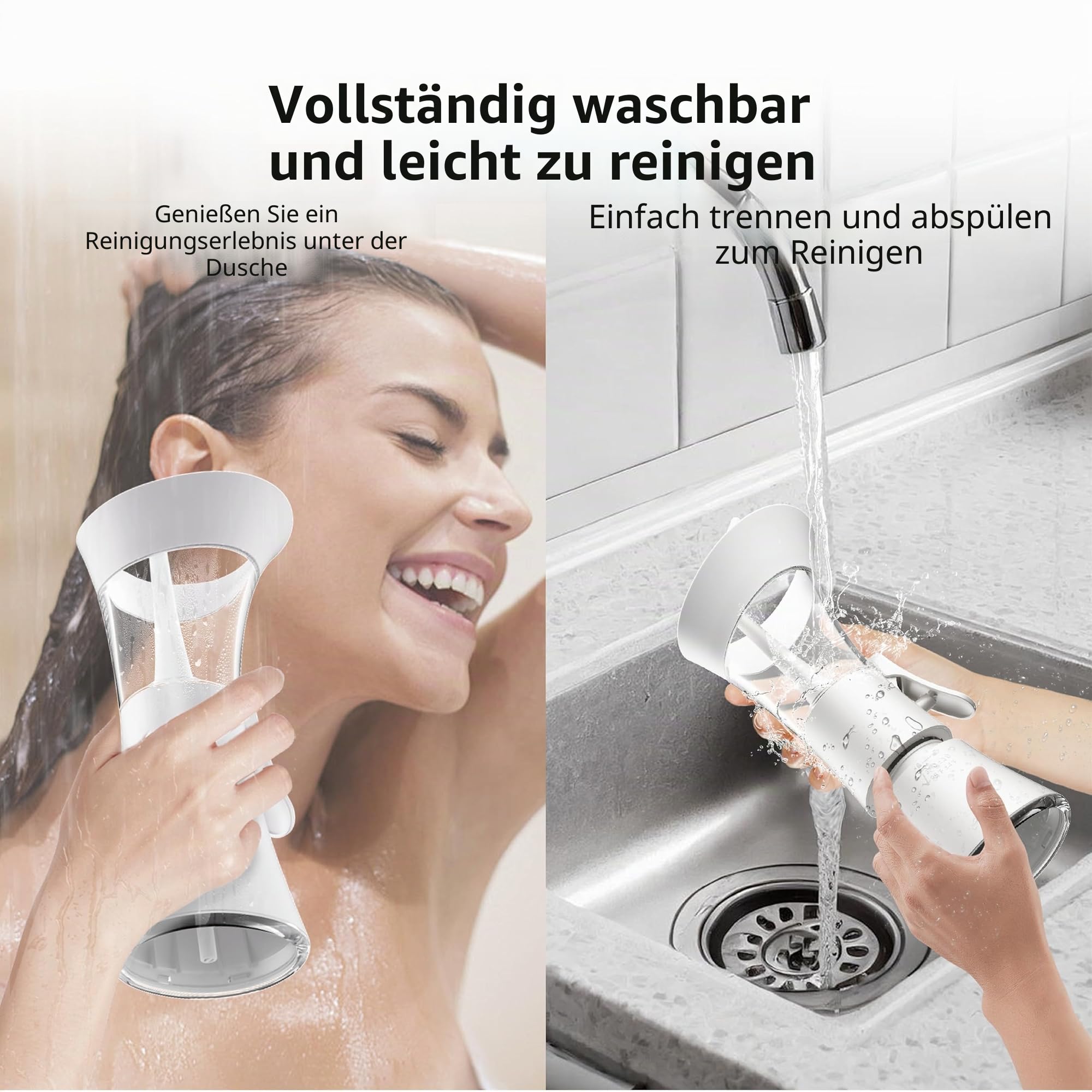 Ohrenschmalz-Entfernungs-Set, Einhandbedienung, einfach zu bedienendes manuelles Ohrspülsystem mit weicher Silikonspitze für effektive und sichere Reinigung von Ohrenschmalz für den Heimgebrauch