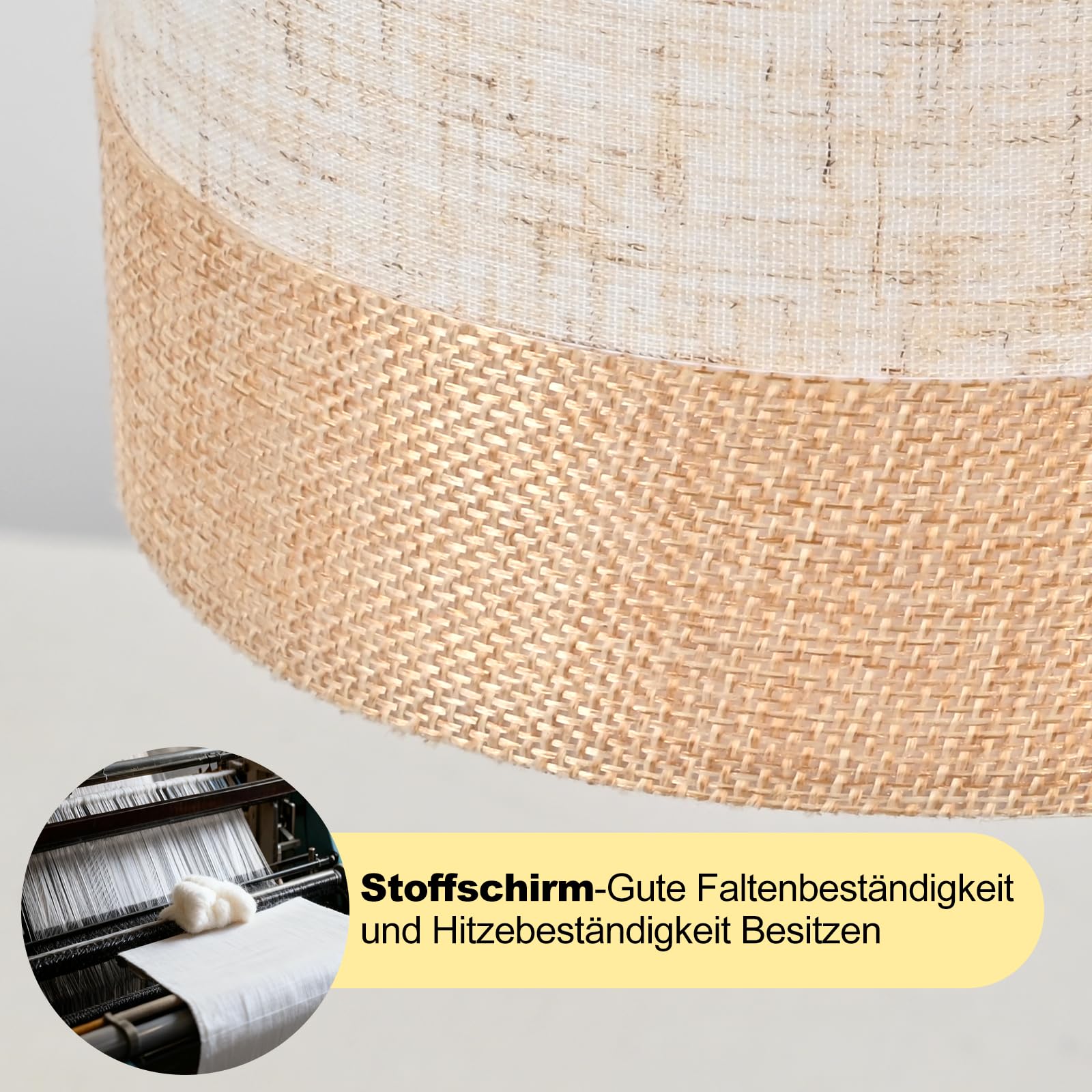 CBJKTX Tischlampe Wohnzimmer Tischleuchte Vintage 2er Set