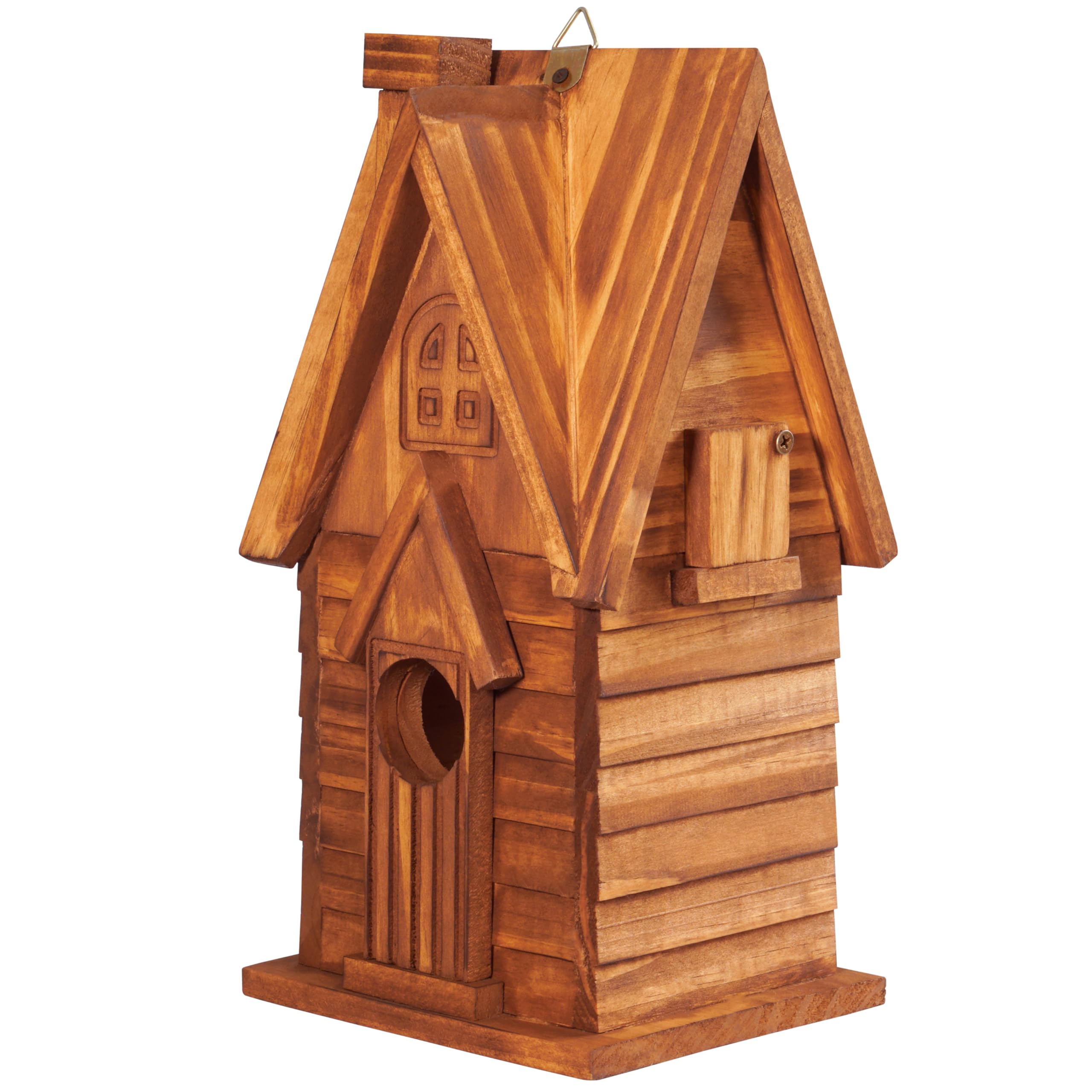 MIXUMON- Casas para pájaros para Exteriores, Espacio para 2 Casas de pájaros al Aire Libre para 2 familias de pájaros, casa para pájaros Colgante para jardín (Estilo 11)