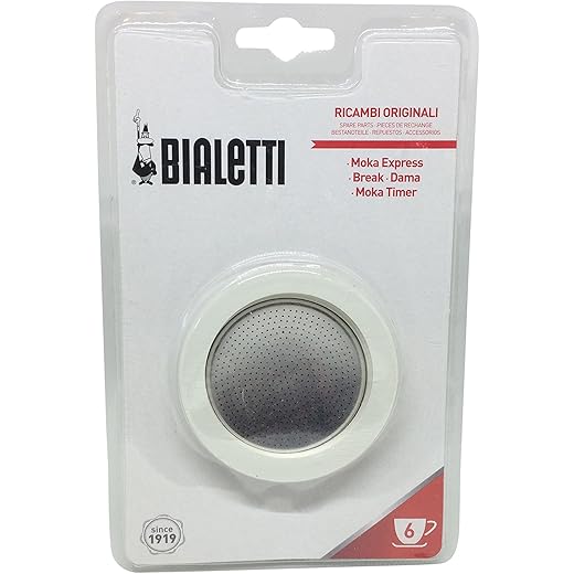 Bialetti Packing 3 gaskets and 1 filter for aluminium Coffee