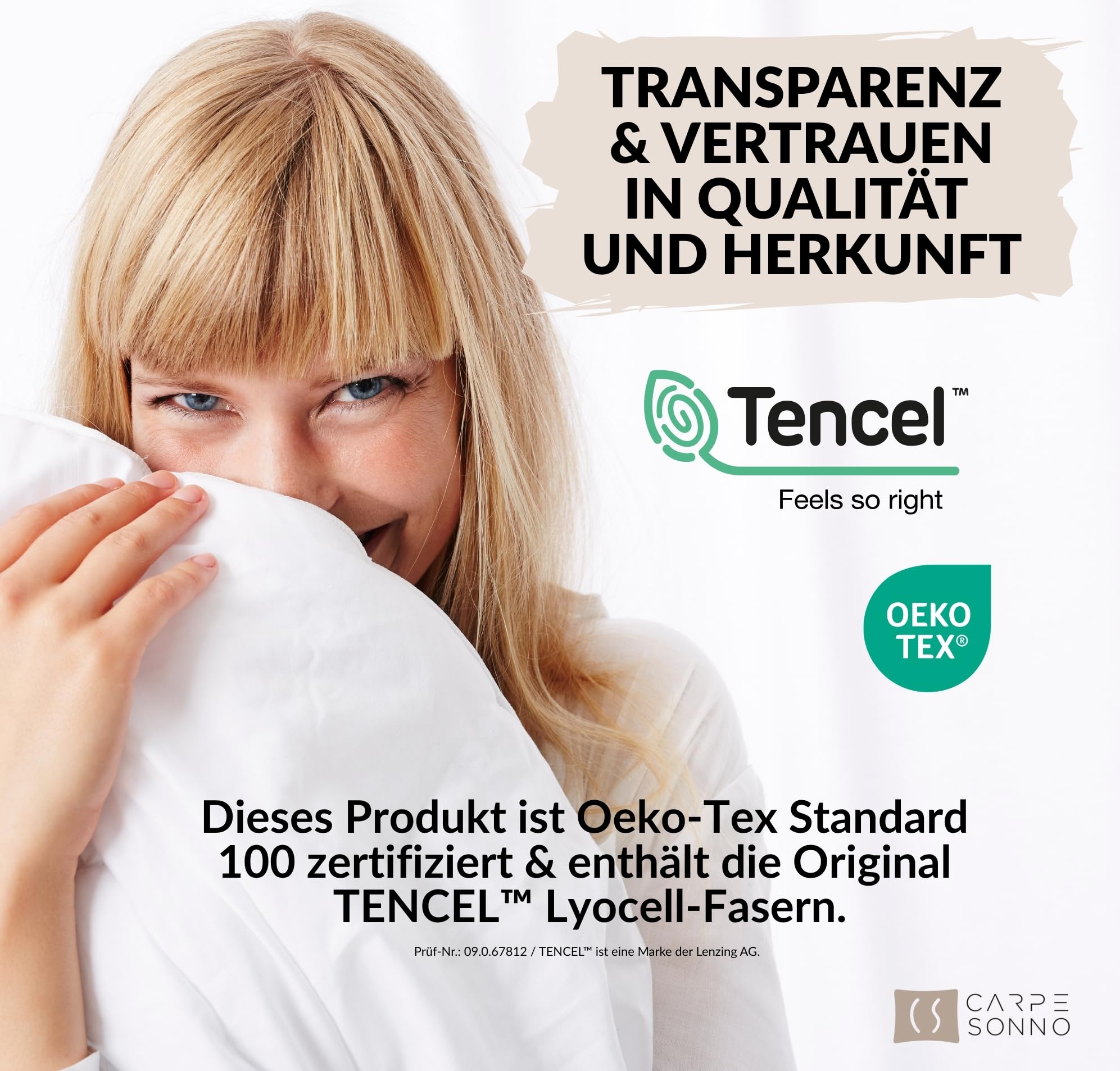 Carpe Sonno Lyocell Bettwäsche 135x200 cm [Tencel™] kühlend – Anthrazit
