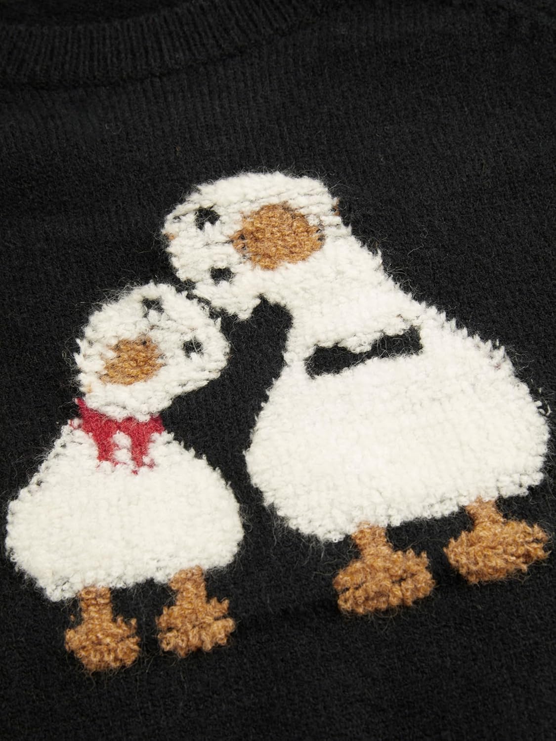 CIDER Oversized Sweater for Women Crew Neck Long Sleeve Knit Ducks Graphic Trendy Pullover Top Loose Fit - Image 5