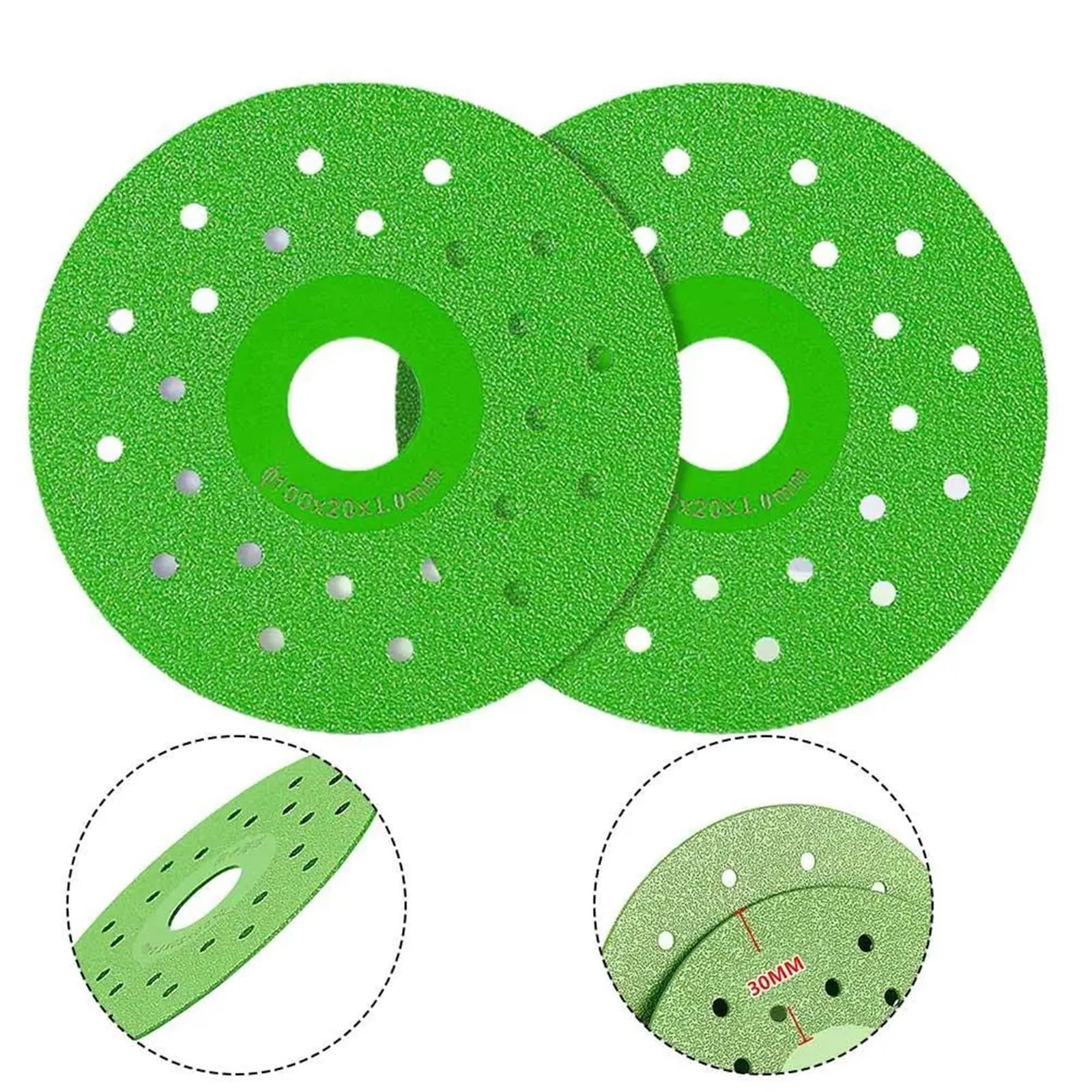 Disco de corte para porcelana, Disco abrasivo de losa roca, 8/20 piezas, hoja esmeril, corte vidrio, azulejo porcelana húmedo seco, cerámica(20pcs)