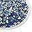 Beadsland 144pcs Flat Back Crystal Rhinestones Round Gems for Nail Art and Craft Glue Fix, Capri Blue, SS40, 8.4-8.7mm