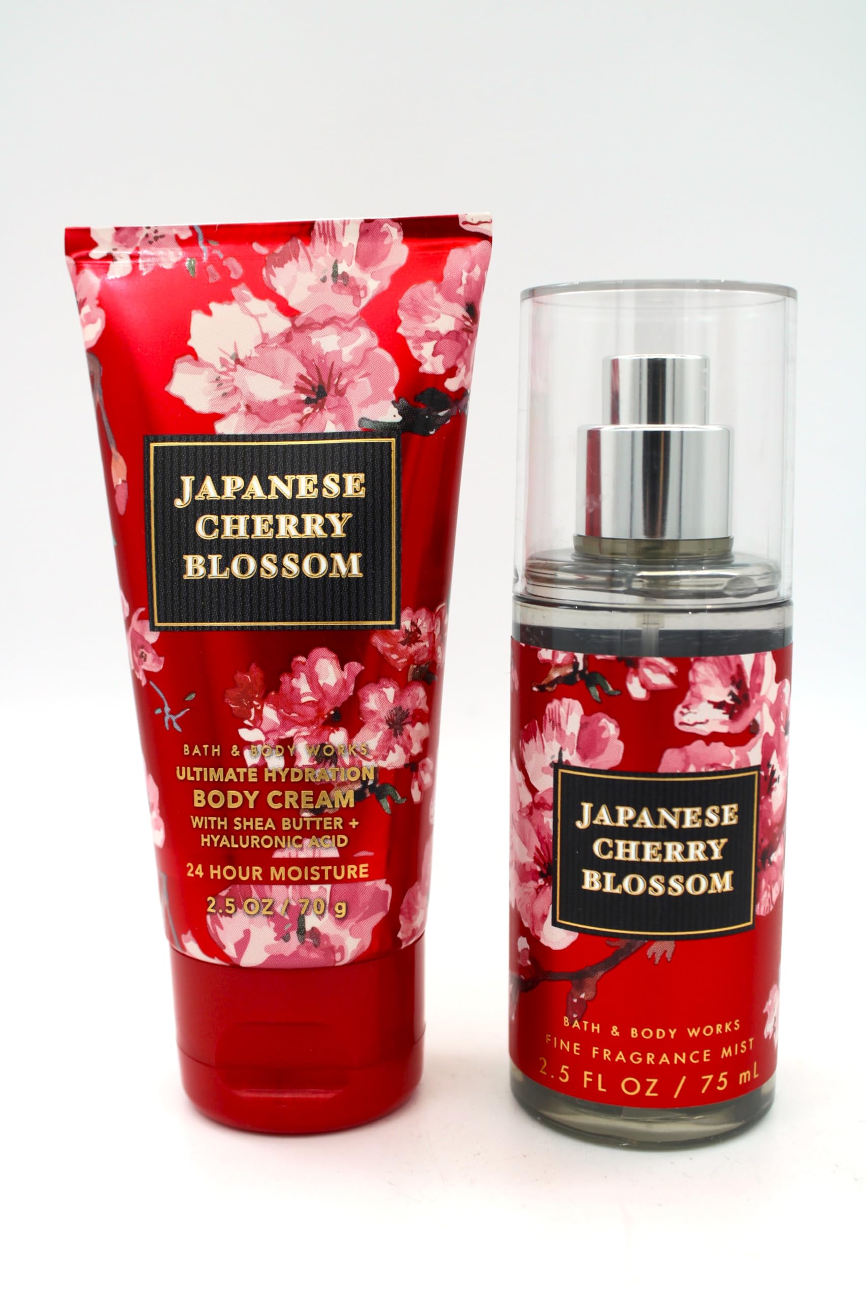 Generic Japanese Cherry Blossom, Bath and Body, Travel Size Fine Fragrance Mist and Body Cream Bundle Set