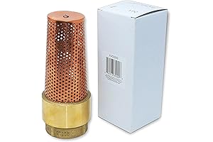 FOOT VALVE - Durable One-Way with ZEBRA MUSSEL Strainer Protects Your Irrigation Pump