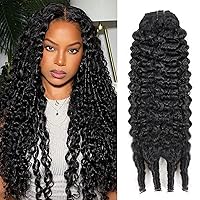 Vista 42 de Extensiones de cabello con clip de 12 pulgadas, rizado birmano, negro natural, extensiones de cabello con clip rizado birmano, cabello humano real