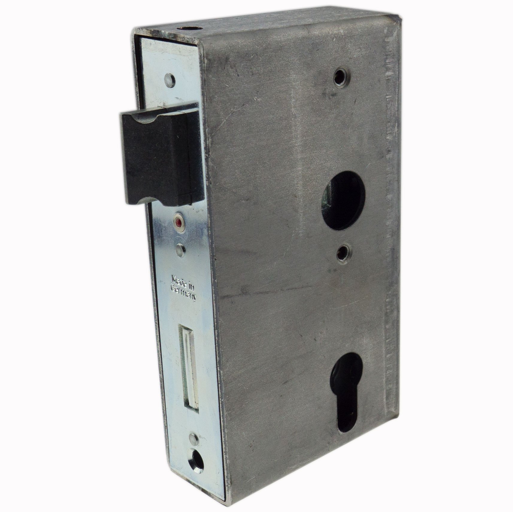 Alberts 413422 Boîte de serrure avec serrure galvanisée en acier Taille du mandrin 55 mm 185 x 90 x 40 mm