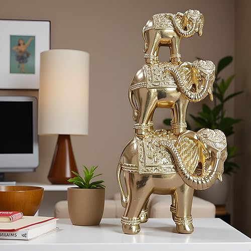 Miniatura 4 de Estatua decorativa de elefante, decoración de mesa, decoración de habitación, decoración del hogar, escultura de arte moderno, estatua de animal de