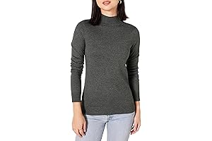 Goodthreads Women's Lightweight Mockneck Sweater: Comfort and Style at Your Fingertips
