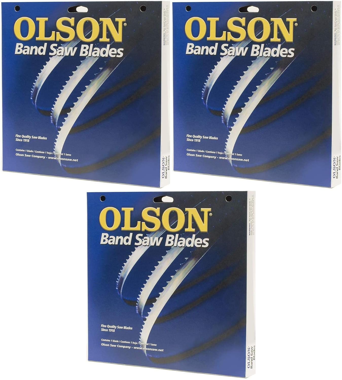 OLSON SAW FB14593DB HEFB Band 6-TPI Skip Saw Blade, 1/4 by .025 by 93-1/2-Inch Onе Paсk Pack of 3