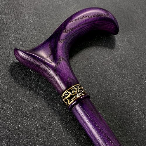 Miniatura 17 de Asterom Walking Cane - Handmade, Ergonomic, Wooden - Canes for Men & Women - Walking Sticks for Seniors, Unique, Wood #1 Walnut