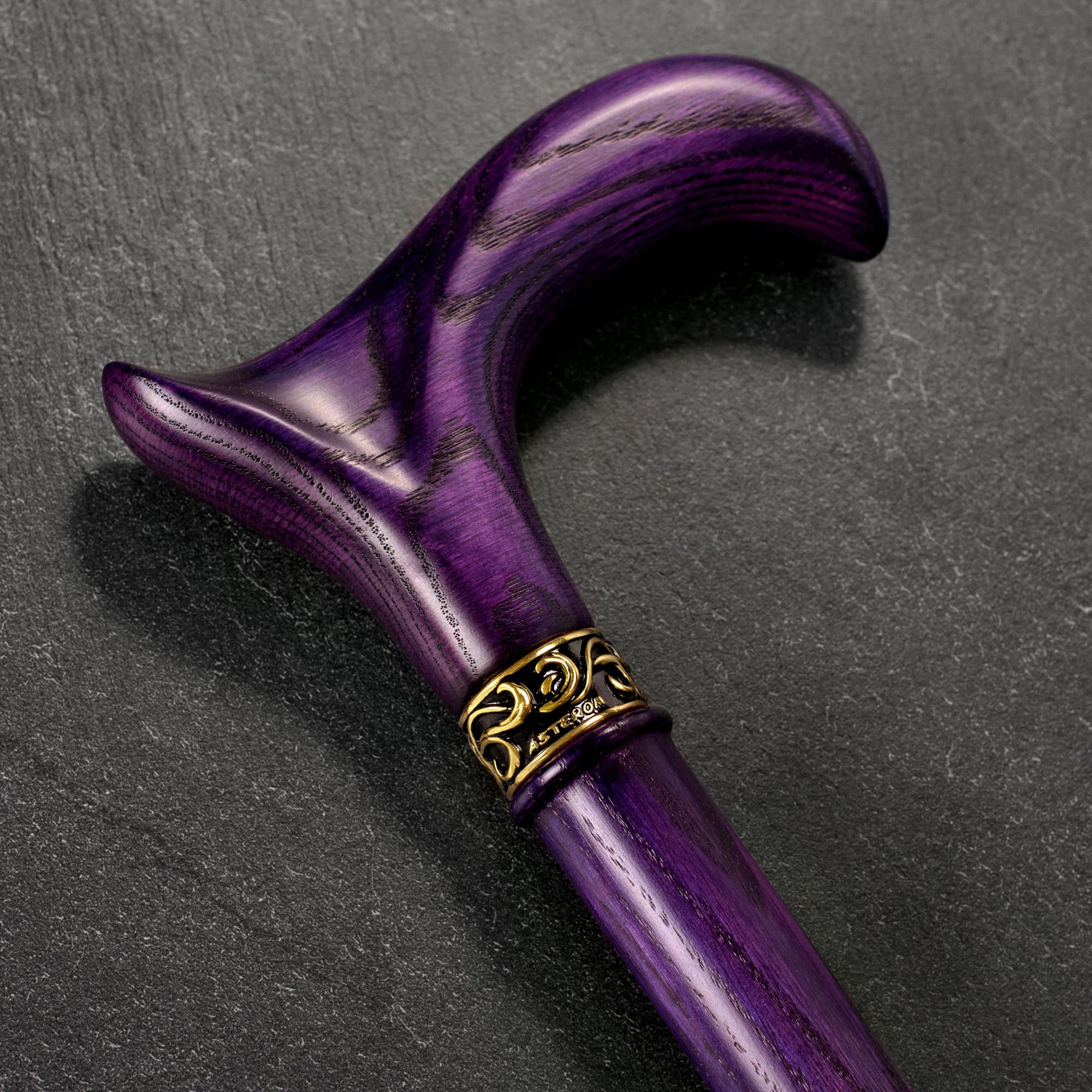 Asterom Bastone da passeggio fatto a mano, ergonomico, in legno, bastoni da passeggio da uomo, bastoni da donna per anziani, unico legno