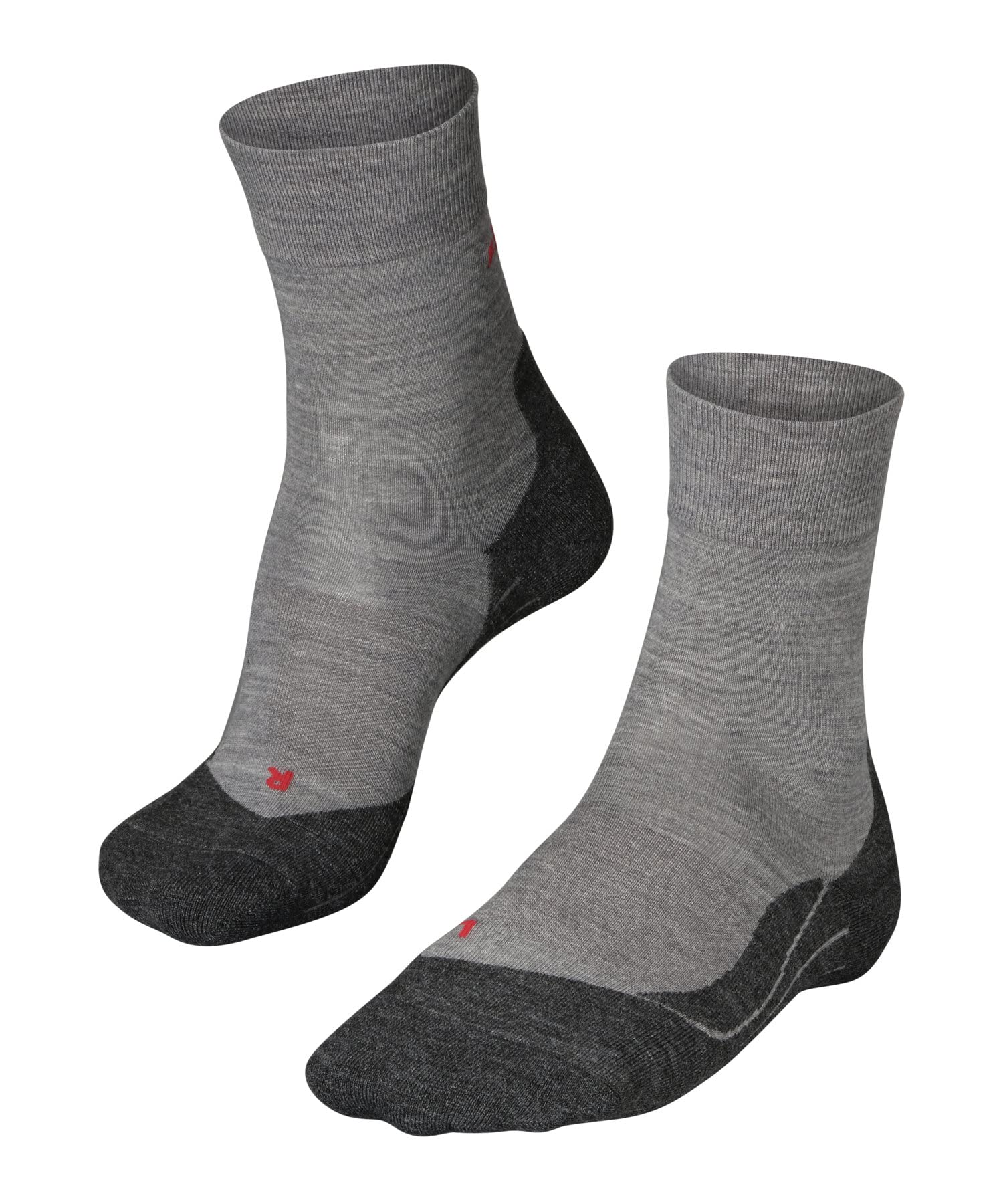 FALKE Men's RU4 Wool Running Socks Medium Cushioning Anti Blister Warm Mid-Calf Length Breathable Quick-Drying Climate-Regulating Odour-Neutralising Functional Yarn 1 Pair