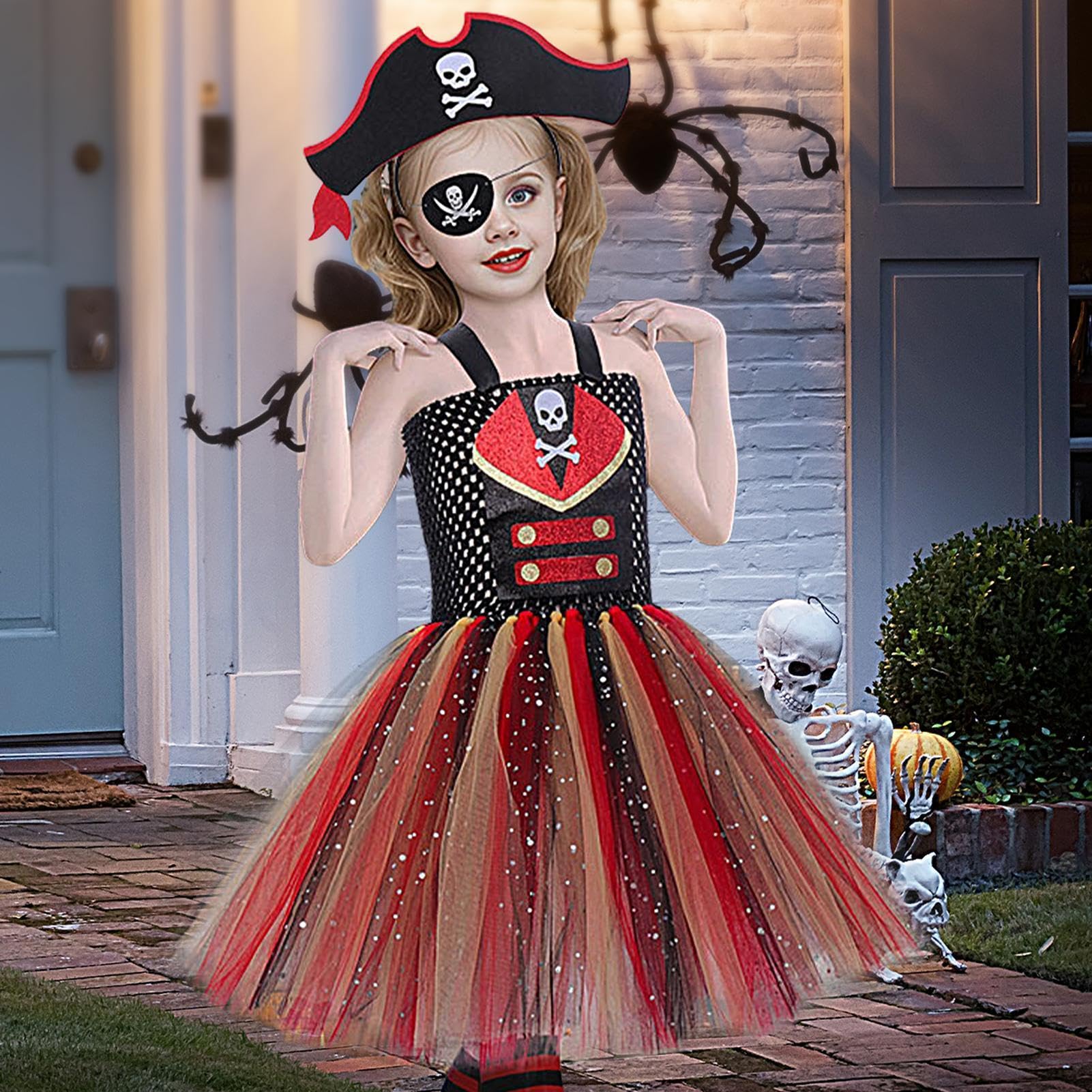 Generico Kostium piratów dla dziewczynek na Halloween