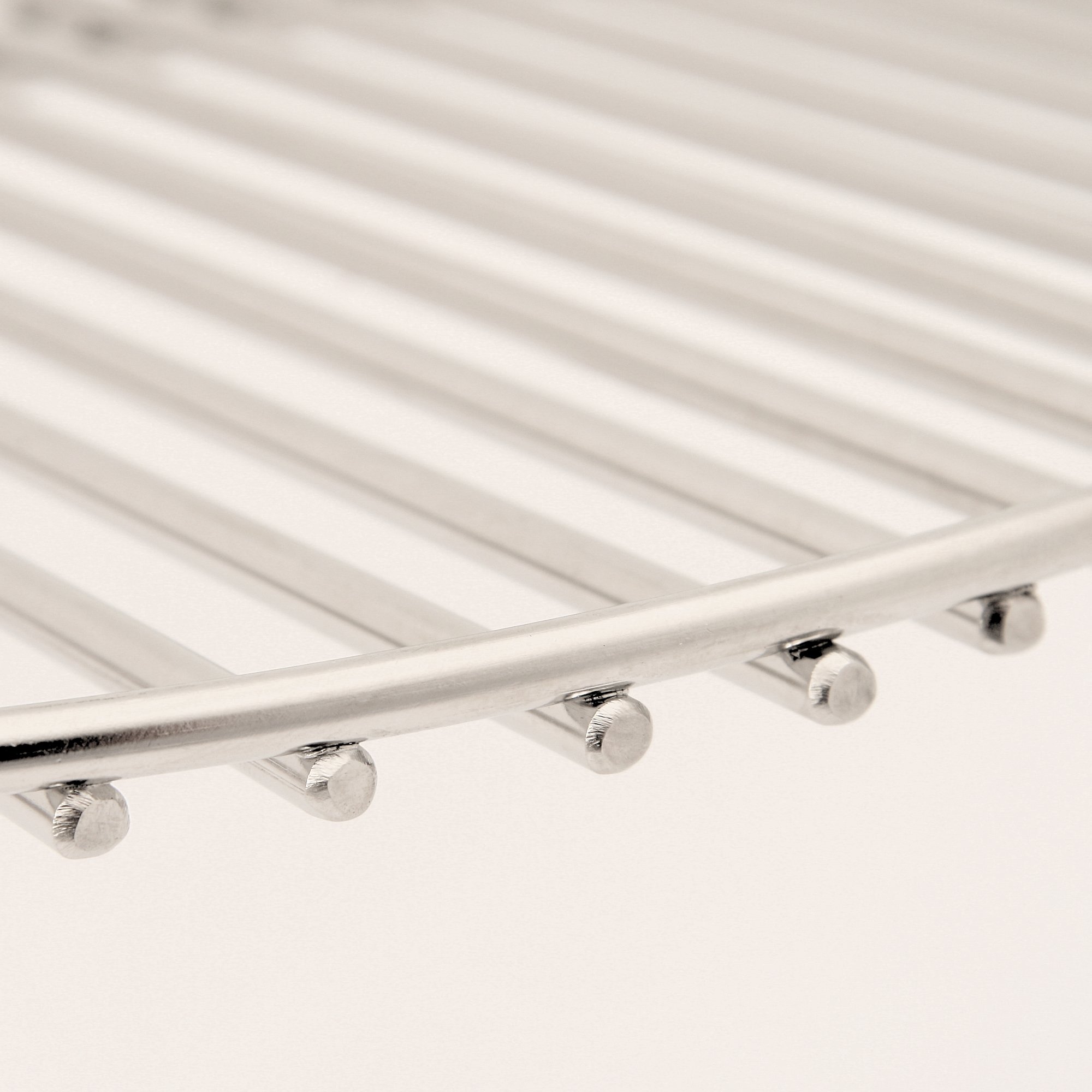 BBQ-Toro Roestvrij stalen warmhoudrooster rond | 54,5 x 25,5 x 7,5 cm | geschikt voor kogelgrill met 57 cm | grillrooster voor 2e niveau | universeel warmingrek | meer grilloppervlak met verlengrek