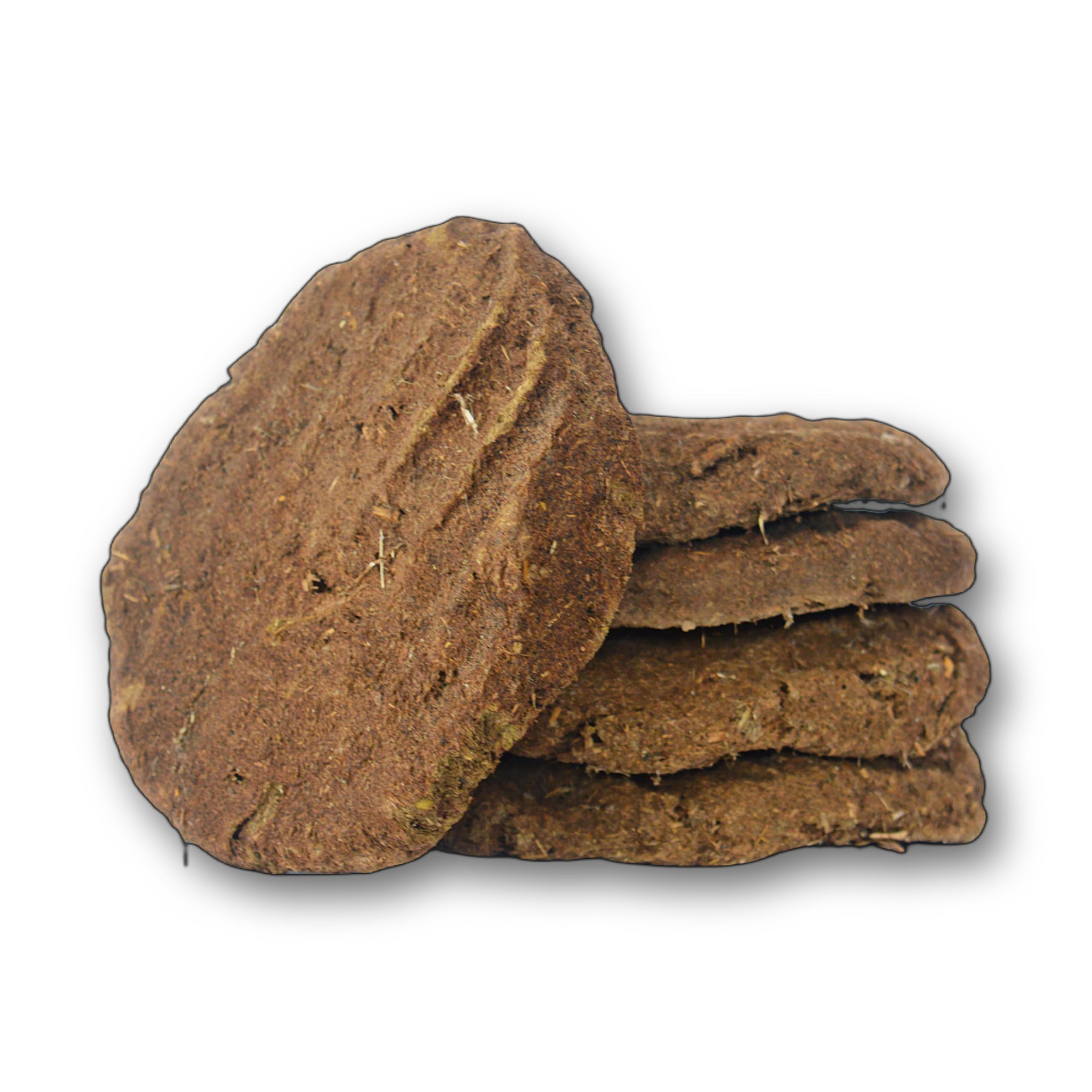 Gomay Kande/Upale/Cakes (Packet Of 5 Cakes) | Size 18 X 3 Cm | Weight 1Kg | 100% Natural Handmade Gir Cow Dung Cakes For Pooja, Hawan, Etc.. - Pure Gir Cow-picture-18