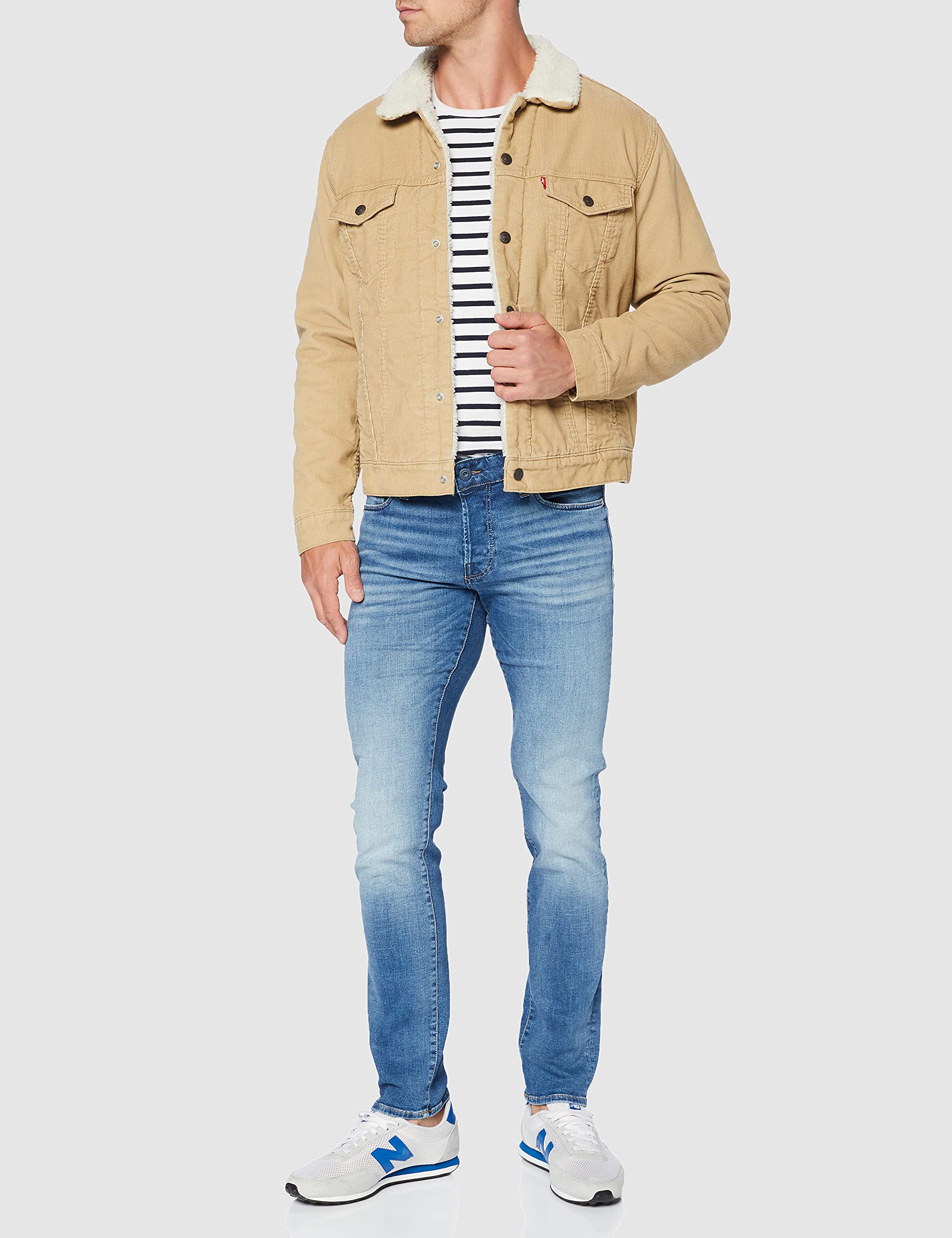 Sherpa Trucker Jacket, Beige 