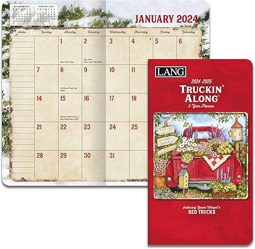 Miniatura 1 de LANG Truckin' Along 2024 Planificador de dos años (24991071110)