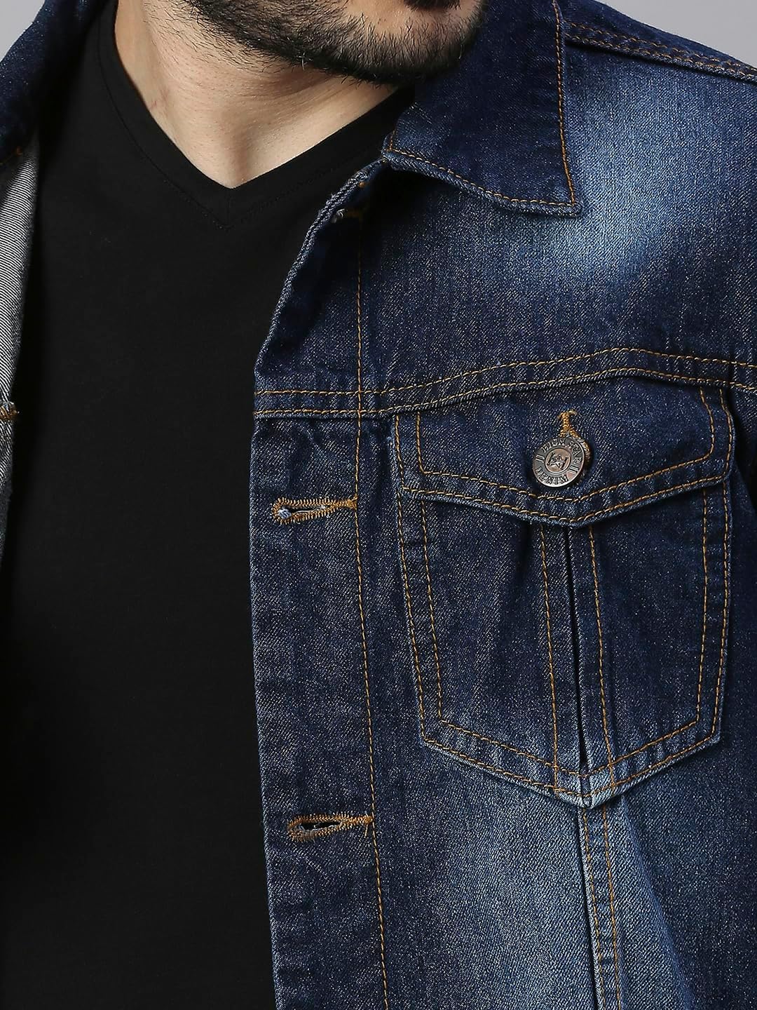 Men's Denim Jacket, Blue, 40