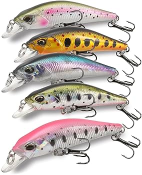 SAM'S ミノー ルアー 5点セット 渓流ミノー トラウトルアー 5 セット 35mm 2.8g 35s トラウト