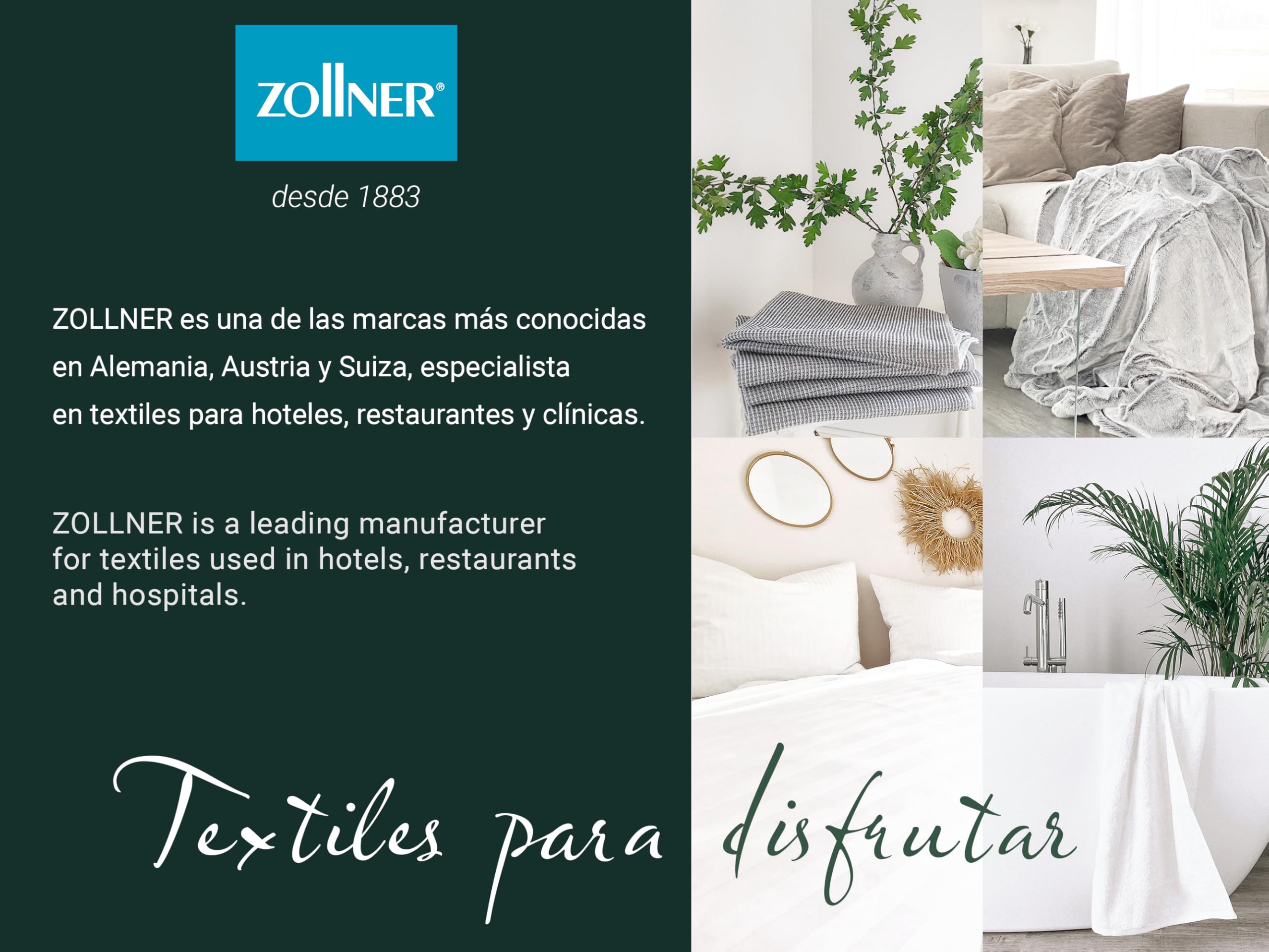 ZOLLNER Edredón nórdico Cama 80-90 cm, 135x200 cm, 400 g/m², Otra Medida