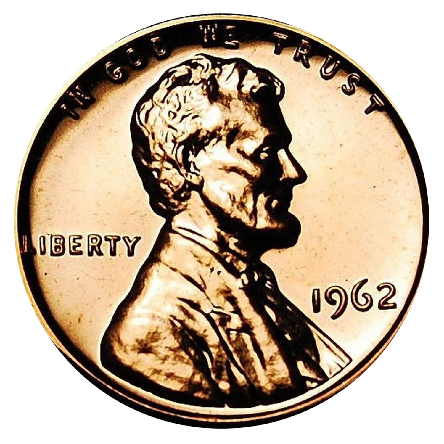 1962 P Gem Proof Lincoln Memorial Cent Penny US Mint Proof Thumbnail
