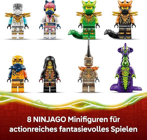 LEGO NINJAGO The Dragon of Life - Ninja Toy w/a Dragon Figure, Mini Monster Mech, 8 Minifigures and Swords - Birthday Gift for 8+ Year Old Boys & Fans - 71859 - 6