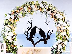 Custom Raven Wedding Cake Topper, Gothic Halloween Theme, Gothic Wedding Gift, Personalized Nevermore Crow Decoration, Black Acrylic Cake Decor