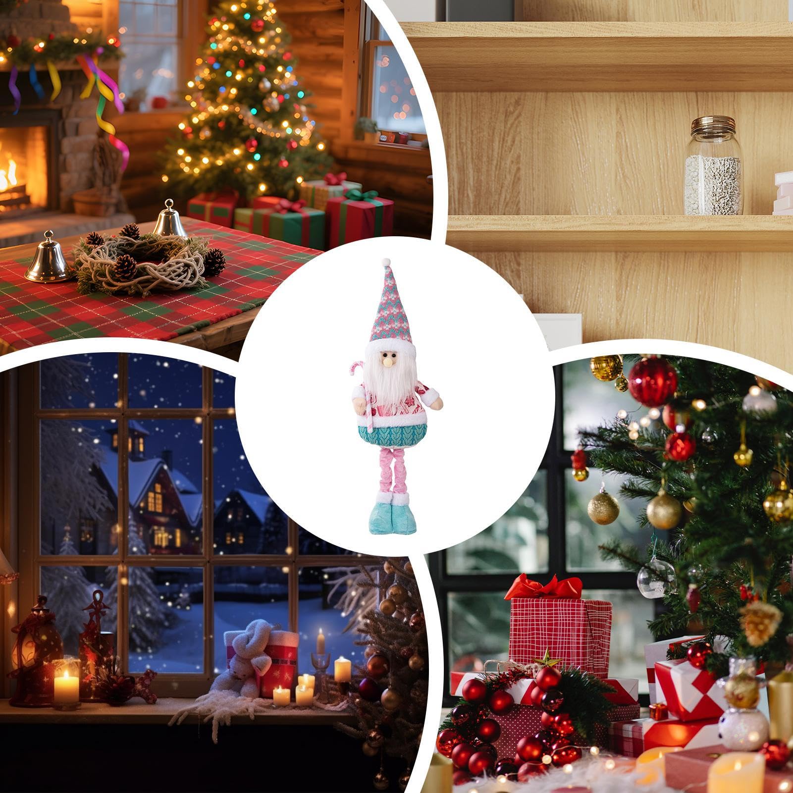 Weihnachtswichtel Rosa Wichtel Figuren Süße Deko