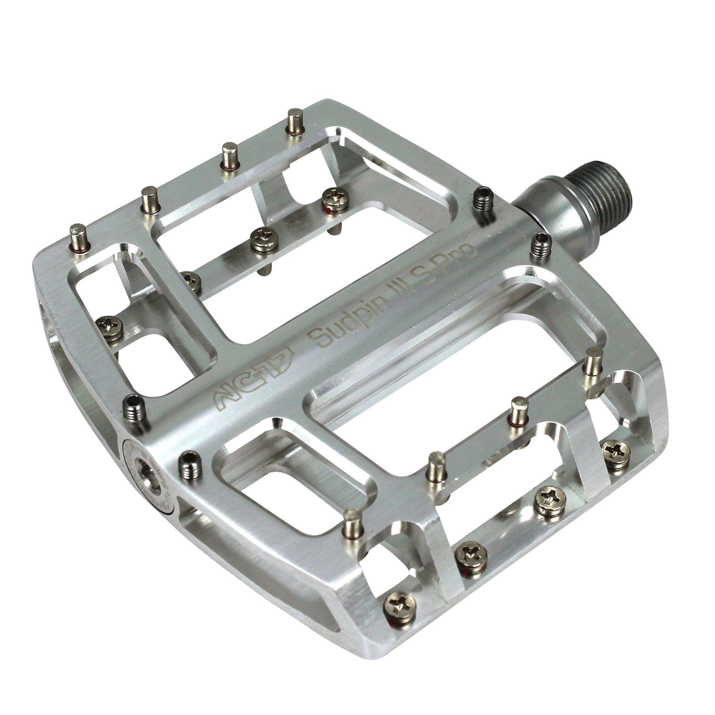 Pédale Plate NC-17 Sudpin Zero Pro – Ultra-légère 354 G, Corps CR44, Axe Cr-Mo, Pour BMX, Downhill Et VTT