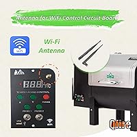 Vista 5 de Antena WiFi GMG de repuesto compatible con placa de circuito de control WiFi Green Mountain Grills, para antena GMG Davy Crockett, Trek, Daniel