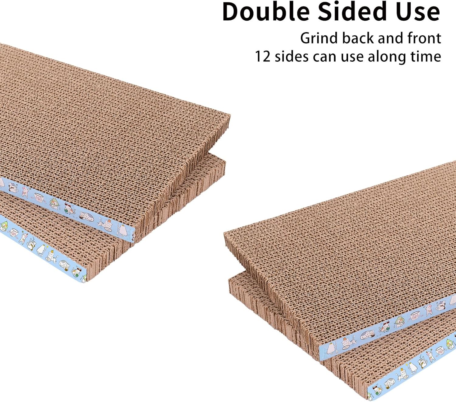 review cat Scratcher Cardboard with Box cat Scratch pad cat scratchers for Indoor Cats Suitable for Rest Play and Grind Claws