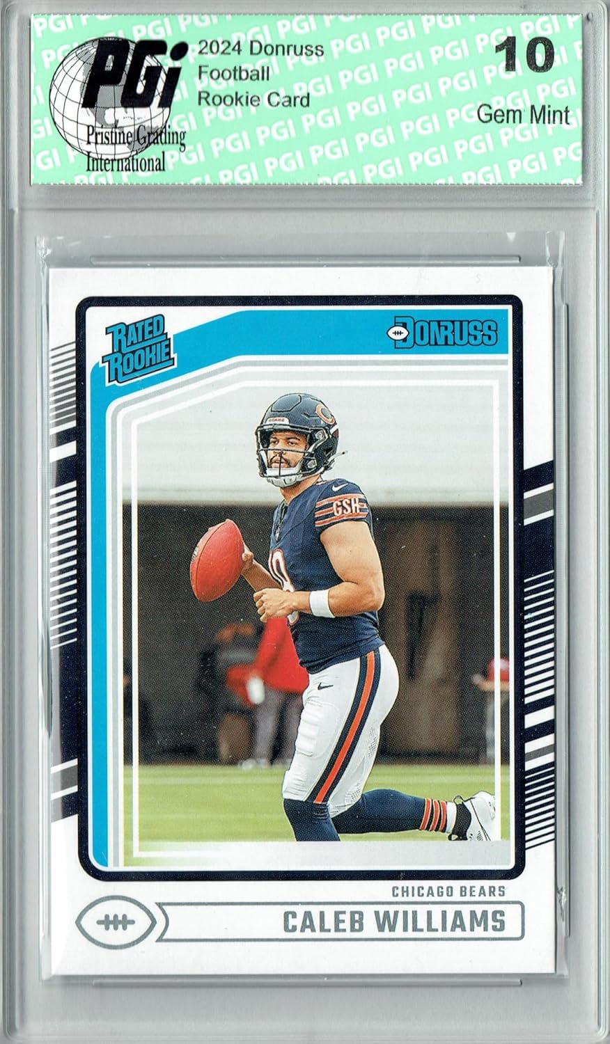 Caleb Williams 2024 Donruss #327 Football Rookie Card PGI 10