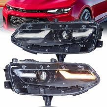 VLAND Headlight Fit for 2019-2024 Chevrolet Camaro1LS, 1LT, 2LT, 3LT, Projector
