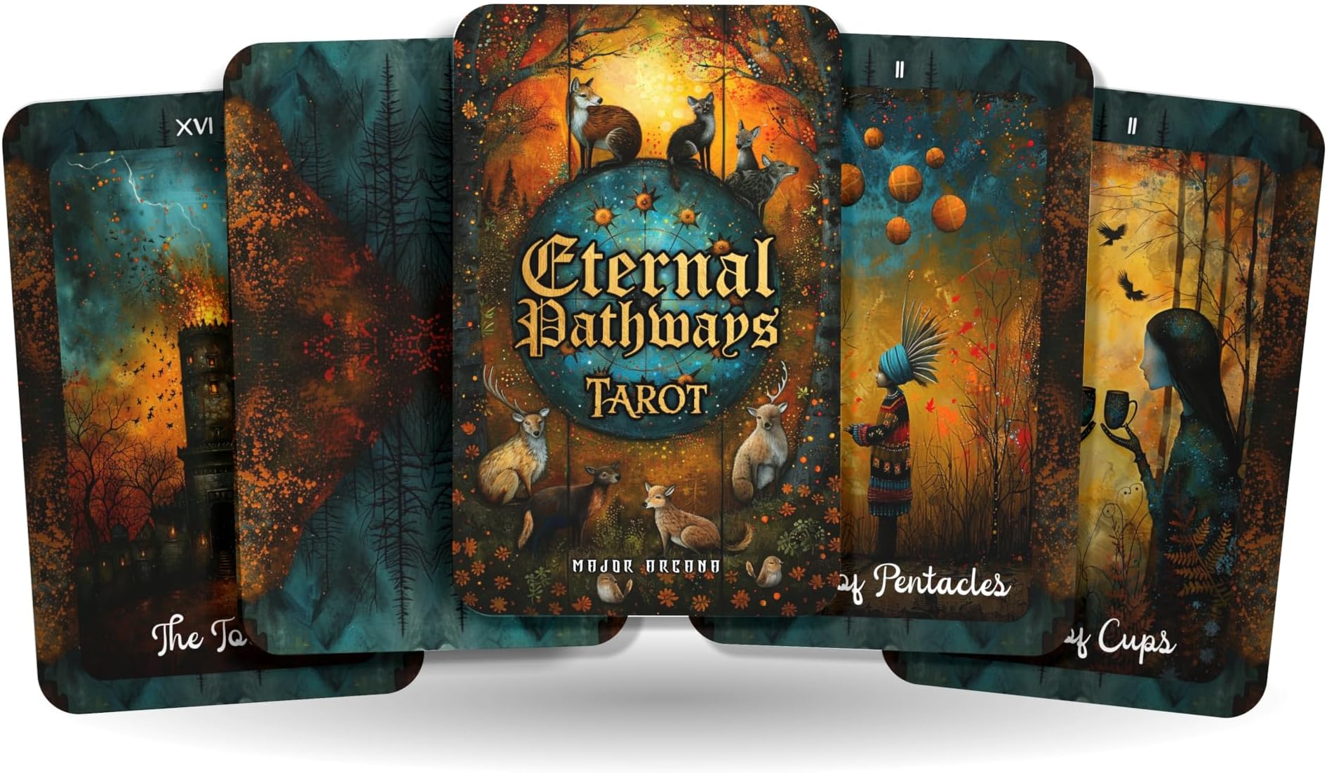 Eternal Pathways Tarot - 78 Cards - Exploring The Infinite Paths of Destiny and Spiritual Growth.