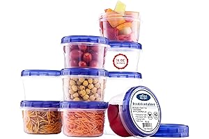Soup Freezer Storage Containers With Twist Top lids [16 Oz - 10 Pack]